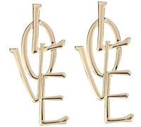 UKCOCO Orecchini Pendenti Lettere D'amore Da Donna, Gioielli Leggeri in Metallo Color Oro, Accessori Moda Per Ragazze Adolescenti, Per Regalo e Abbinamenti Serali