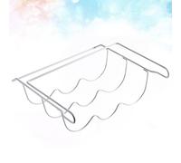 UKCOCO Organizer per Frigorifero in Ferro Bianco Porta Bottiglie e Mensola Porta Birra Resistente e Antiruggine per Cucina e Ufficio