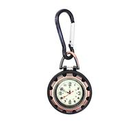 UKCOCO Orologio Con Fibbia Orologio Moschettone Luminoso Bussola Esterna Clip Per Appendere L'orologio Nero Orologio Da Alpinismo Moschettoni A Clip Acciaio Inossidabile Portachiavi Uomo