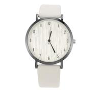 UKCOCO Orologio da polso da donna, cinturino in pelle, in acciaio inox, facile da leggere, orologio da donna, con numeri di volto, colore: beige, Beige, 0.8X4X23.8CM, cinturino