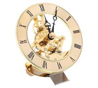 UKCOCO Orologio da Tavolo Incassato con Numeri Romani Movimento Rotondo Meccanismo Silenzioso per Decorazione da Scrivania ed Educazione Geografica