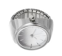 UKCOCO Orologio Rotondo al Quarzo Elasticizzato per Falange | Lega di Zinco, Look alla Moda, Facile da Abbinare, per Serate fuori Bar