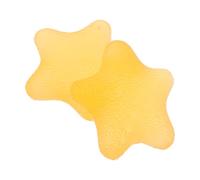UKCOCO Palla Migliora Flessibilità Dita la Forza della Mano 2 Pezzi in Tpr Forma Stella Gialla e Rinforza Muscoli Mano e Avambraccio per Esercizi di Muscolazione e Riabilitazione