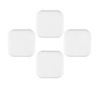 UKCOCO Paracolpi Porta Protezione per Maniglie e Fermaporta da Muro 4 Pezzi Bianco in Silicone Autoadesivo Antiscivolo Funzione Fonoassorbente per Casa e Ufficio