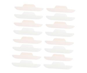 UKCOCO Parasudore Per Cappello Monouso 24 Pezzi 290x68mm Ultra Sottile Adesivo Invisibile Per Colloqui Riunioni Discorsi Protezione Colletto Antibatterico e Assorbente Sudore