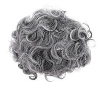 UKCOCO Parrucca Corta Donna Riccia Sintetica Grigia Accessorio Cosplay e Festa Comoda e Leggera per Halloween e Spettacoli Tematici