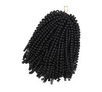 UKCOCO Parrucca Riccia Realistica Treccia, Parrucca Decorativa Chic in Filato Ignifugo Bassa Temperatura, Taglia Regolabile, Adatta a Tutti i Volti, Accessorio Moda per Donna