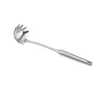 UKCOCO Pasta Server in Acciaio Spatola Forata Anti-ruggine per Spaghetti e Linguine Mestolo da Cucina con Bilanciati per Servire Pasta Scivolamenti Utensile Resistente e Facile da