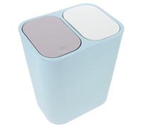 UKCOCO Pattumiera per Rifiuti Due Scomparti con Contenitore per Spazzatura Design Compatto per Differenziazione Dei Rifiuti Casa e Ufficio