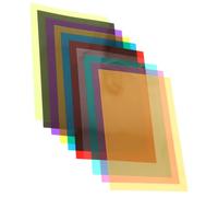 UKCOCO Pellicole in Pvc Trasparente Fotografia Colore Stabile per Filtri Colorati 10 per Video e Illuminazione Dj