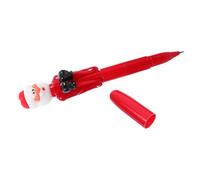 UKCOCO Penna a Sfera Natalizia Rosso Babbo Natale, Portatile | Silicone e Plastica, Ricaricabile per Casa ed Eventi, per Quaderni e Libri degli Ospiti