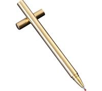 UKCOCO Penna da Lavoro Multifunzione in Ottone Inchiostro Gel, Penna a Sfera Vintage Coperchio, Strumento di Scrittura Portatile per Ufficio, Scuola e Uso Quotidiano, Regalo Funzionale