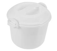 UKCOCO Pentola Microonde con Vassoio per Cottura Vapore Cuoci Riso Versatile e Capiente per Pasti Familiari Utensile Cucina Multifunzione per Microonde