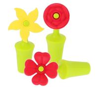 UKCOCO per in Silicone Riutilizzabile Guarnizione Creativa a Fiore per Vino e 3 Pezzi Adatto per Bottiglie Vino e Cocktail