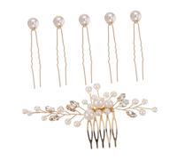 UKCOCO Pettine Laterale per Capelli da Sposa Ornamento per Capelli Vintage in Stile Cinese Fermaglio per Pettine Strass Accessori per Matrimonio e Banchetto