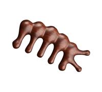 UKCOCO Pettine Massaggiatore Legno per Capelluto e Strumento per Massaggio Punti Agopuntura Relax e Circolazione Sanguigna per e Famiglia
