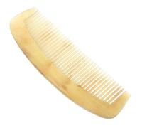 UKCOCO Pettine Portatile in Corno Naturale, Antistatico, Senza Manico 12 Cm, Per Chioma Uomo, Per Districare e Prevenire La Caduta in Ufficio o Casa