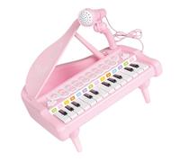 UKCOCO Pianola Elettronica Multifunzionale per Microfono Tastiera Musicale Senza Batterie Strumento Musicale Rosa
