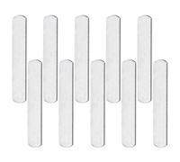 UKCOCO Piastra Pesi in Acciaio per Esercizi 10 Pezzi 12x2,5x0,7 Cm Peso 160g per Allenamento Forza Gilet Zavorrato Accessorio Fitness per Potenziamento Muscolare e Tonificazione