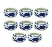 UKCOCO Piatti perchiostro Resistenti alla Rottura e Leggeri per Ceramica Set 8 Pezzi per Calligrafia e Pittura, Accessori per Studenti e Pittori