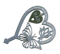 UKCOCO Picchetto Commemorativo da Giardino in Ferro Resistente All’usura Facile da Installare per Cimitero e Prato Decorazione Esterna per Memoria