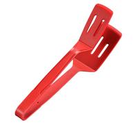 UKCOCO Pinza Cucina in Silicone Antiscivolo Rosso Morsetto Multifunzionale per Bistecca e Snack Design Ergonomico e Ristorante