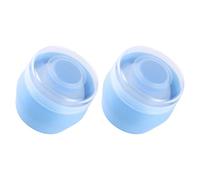UKCOCO Piumino per Cipria per 2 Pezzi con Astuccio in Plastica Resistente e Soffice Lanugine, Scatola Portatile con Setaccio e Soffio, per Uso Quotidiano e Viaggi