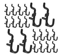 UKCOCO Plastica Nera Ganci per Pannello Forato 150 Pezzi | Layout Flessibile, Montaggio Semplice, Visione Chiara, per Cucina, Negozio, Piccoli Accessori