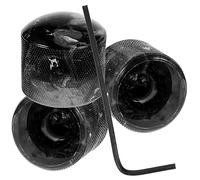 UKCOCO Pomelli Dome in Plastica Nero Con Chiave Manopole Potenziometro Regolabili Per Controllo Volume e Tono Chitarra Elettrica Ricambio Resistente e Durevole Per Strumento Corda