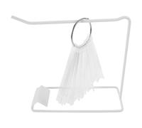 UKCOCO Porta Campioni di Smalto per Unghie Supporto in Ferro e Anello, 50 Bastoncini a Ventaglio per Esposizione in Salone e Formazione Manicure