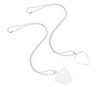 UKCOCO Porta plettri per chitarra da 2 pezzi: set di collane trasparenti per plettri per strumenti - gioielli funzionali per esibizioni con basso e chitarra acustica