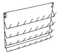 UKCOCO Porta Rocchetti da Parete in Metallo Ganci per 32 Bobine, Organizer Nero, Dimensioni 40X31 CM, Adatto per Quilting, Ricamo e Uso Domestico nel Cucito
