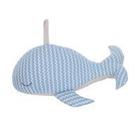 UKCOCO Porta Stop Forma di Balena Decorazione Creativa in Tessuto per Inferriate Blocca Vento Portatile per Interni Accessorio Nautico per Casa e Ufficio Blu Scuro