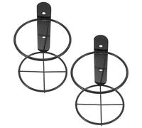 UKCOCO Portabottiglie da Parete in Ferro 2 Pezzi, Supporto Singolo per Bottiglie di Vino Assemblaggio Integrato, per Cucina e Bar Domestico