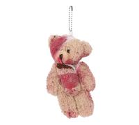 UKCOCO Portachiavi Orso Ferito Peluche Decorazione Leggera in Cotone per Auto e Cellulare, Accessorio Creativo e Regalo per Halloween