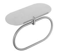 UKCOCO Portasciugamani da Parete con Mensola Acciaio Inossidabile Supporto Adesivo per Asciugamani e Accessori da Bagno Montaggio per Organizzazione