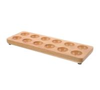 UKCOCO Portauova in Legno Doppia Serie Porta Uova Frigorifero con Supporto Anti-rottura Organizer Uova Fresche per Cucina e Frigo Contenitore Robusto e Resistente