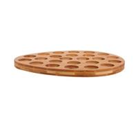 UKCOCO Portauova in Legno Uova Piatto Portauova Organizer Per La Conservazione Delle Uova Organizzatore Da Banco Della Cucina Portauovo Del Diavolo Di Legno