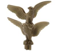 UKCOCO Puntale Decorativo per Bandiera Testa D’aquila in Plastica, Set 2 Pezzi per Asta Portabandiera da Giardino, Ornamento Resistente e Facile da Installare per Decorazioni Esterne