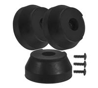 UKCOCO Punte di Gomma Antiscivolo per Bastoni da Passeggio a Treppiede, Set da 3 Cuscinetti Resistenti per Stampelle Anziani, Accessori per Punta di Bastone Trazione Migliorata per Uso