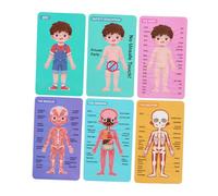 UKCOCO Puzzle Educativo Corpo Umano in Legno per Gioco Montessori per Apprendimento Precoce Stimola Capacità Logiche e Manuali per Ragazzi e Ragazze