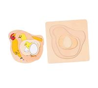 UKCOCO Puzzle in Legno per Bambini Educativo a Forma Animale Puzzle Didattico Colorato e Portatile per Sviluppo Infantile