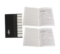 UKCOCO Quaderno Di Esercizi Musicali Per Pianoforte e Chitarra, 3 Pezzi, Quaderno Di Composizione Pentagramma, Carta Spessa e Portatile Per Studenti e Chitarristi