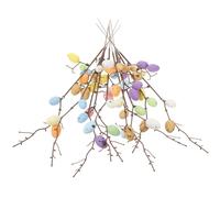 UKCOCO Ramo Artificiale di Uova di Pasqua 10 Pezzi, Ramo Decorativo a Forma di Uova Finte in Schiuma, Ornamenti Pasquali per Composizioni Floreali e Decorazioni Domestiche per Feste