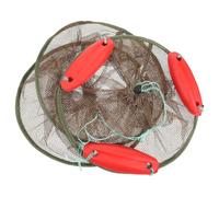 UKCOCO Rete da Pesca in Nailon Color Caffè Design a Coulisse e Maglia Profonda, Facile da Aprire e Piegare, Grande Capacità per Barca e Kayak, Protegge i Pesci Dalla Fuga