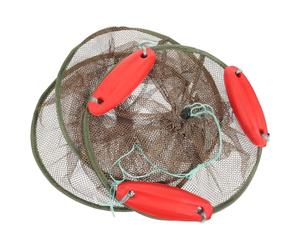 UKCOCO Rete da Pesca in Nailon Color Caffè Design a Coulisse e Maglia Profonda, Facile da Aprire e Piegare, Grande Capacità per Barca e Kayak, Protegge i Pesci Dalla Fuga