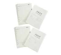 UKCOCO Ricariche Carta Notebook Planner Giornaliero Libri Sciolti Carta Daulin Gialla Organizer Attività e Appunti Per Pianificazione e Programmazione