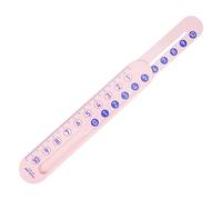 UKCOCO Righello Digitale Scorrevole per Apprendimento Matematico Strumento per Addizioni e Sottrazioni Righello Numerico Educativo per Scuola e Casa Regalo Didattico Rosa