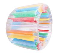 UKCOCO Ruota d Acqua Gonfiabile Colorata per Piscina Giocattolo Galleggiante Gigante in PVC Resistente Sicuro per Adulti Facile da Gonfiare e Riporre per Feste Estive e Prato