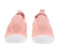 UKCOCO Scarpe da Passeggio per Neonati in Rete Traspirante Rosa Morbide e Antiscivolo Punta Anticollisione e Suola Flessibile Scarpe per Primi Passi e Apprendimento per Uso Interno